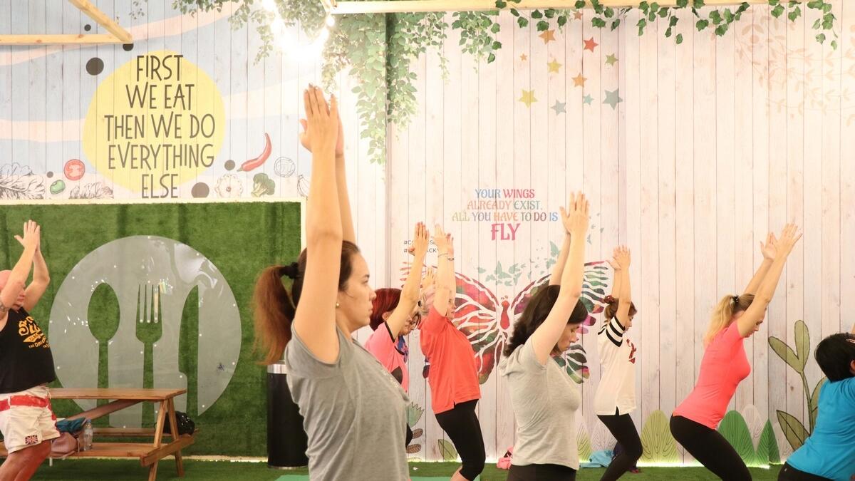 Free yoga in Dubai