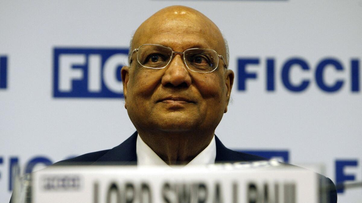 Swraj Paul is the founder and chairman Caparo Group. Photo: AFP