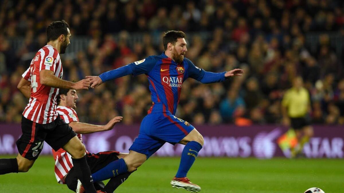 Messi fires Barcelona into Kings Cup quarterfinals