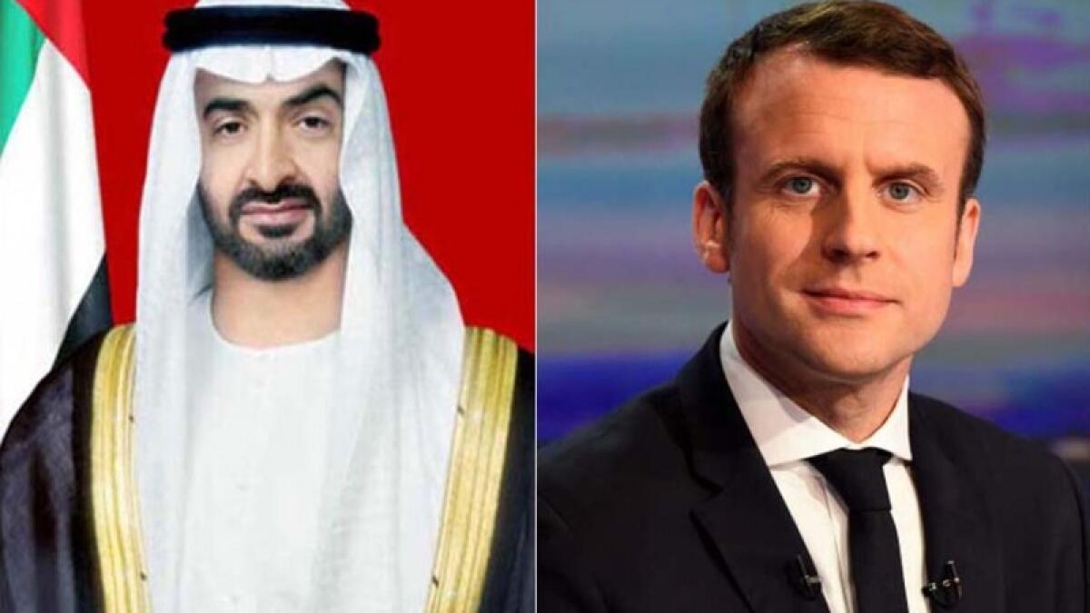 Sheikh Mohamed bin Zayed, French President discuss ties, issues