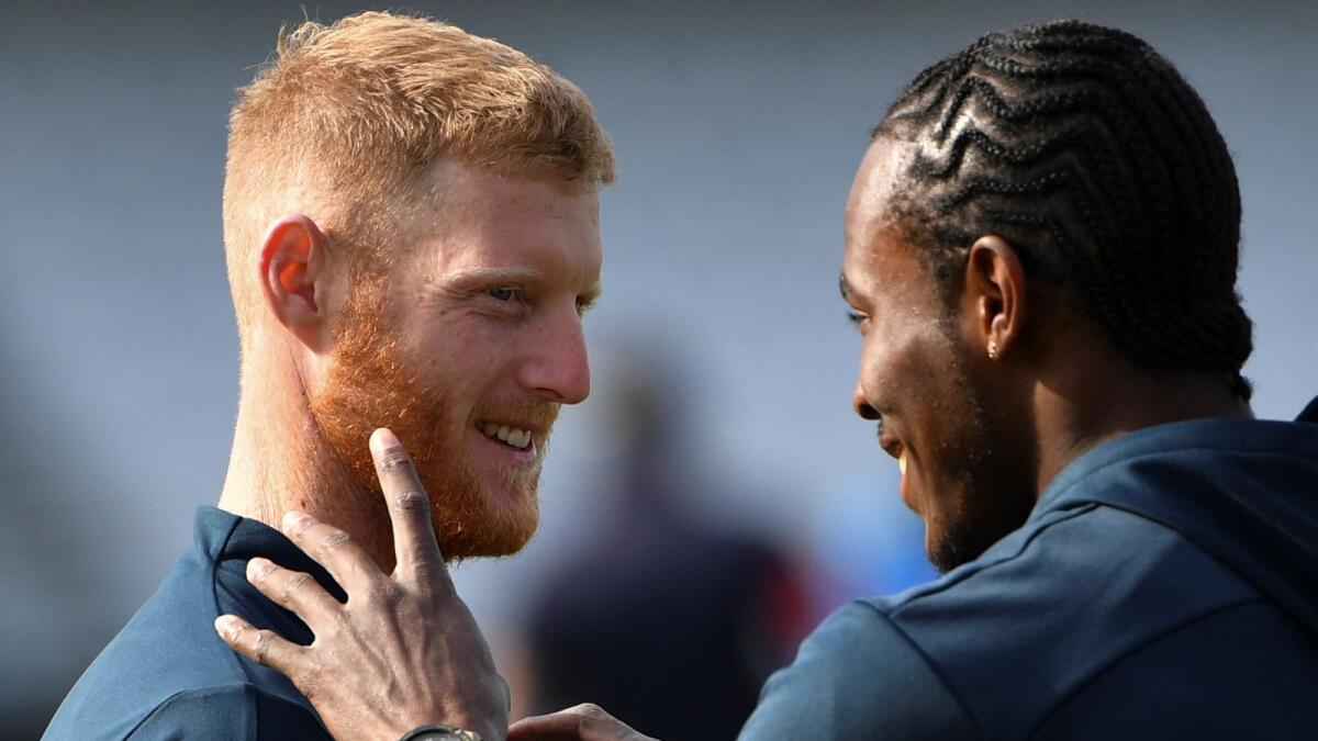 Ben Stokes (left) and Jofra Archer have not been included in the England ODI squad for the South Africa cricket tour. — AFP file