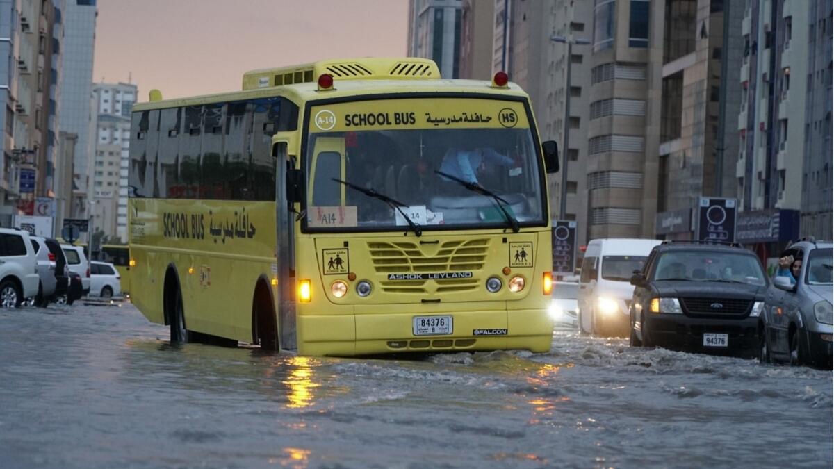 Several UAE schools send students back home due to rain