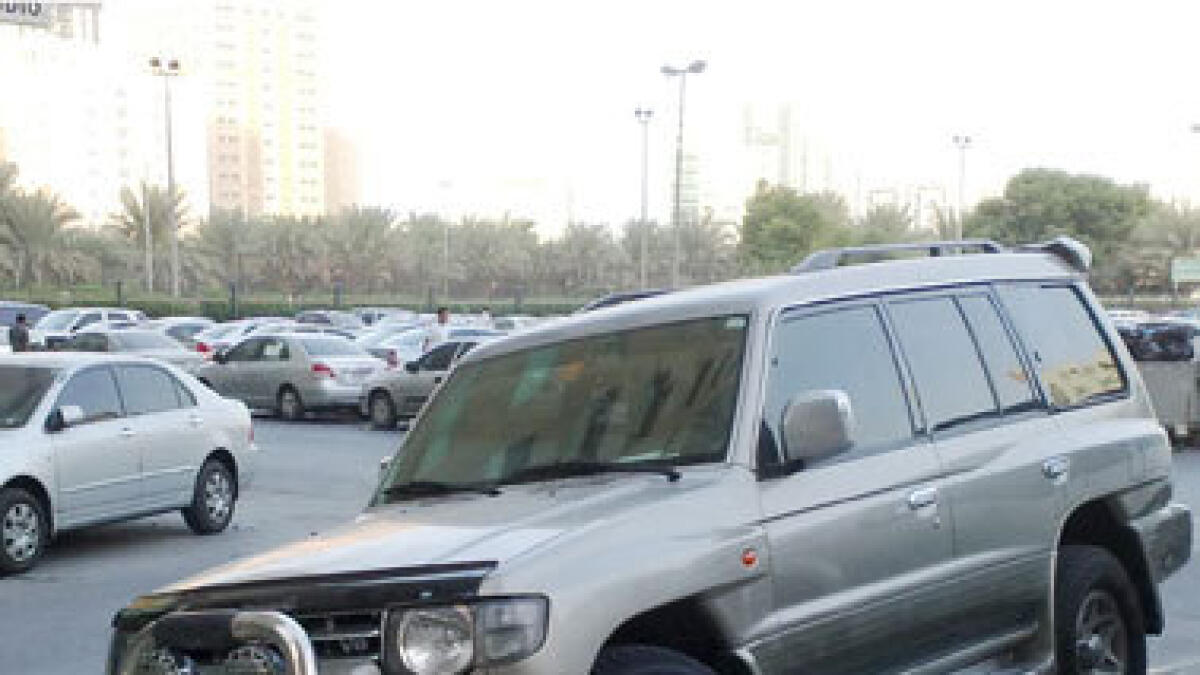 Where do we park our cars in Sharjah?