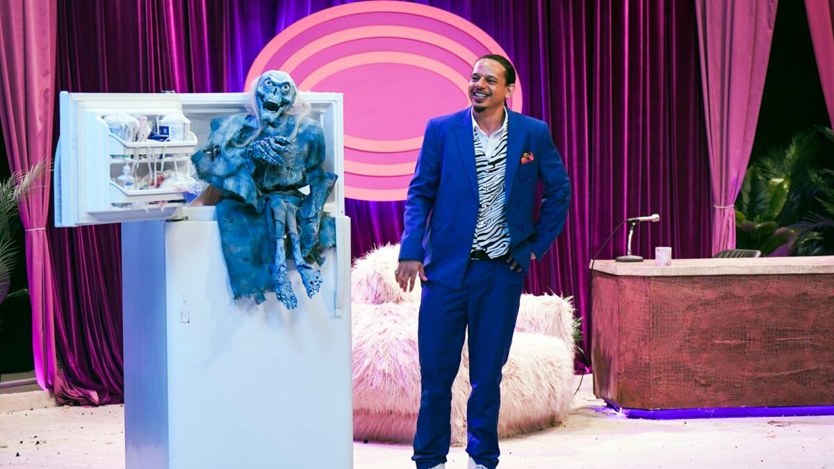 Eric Andre in a scene from “The Eric Andre Show,' premiering its sixth season on Sunday. -- AP