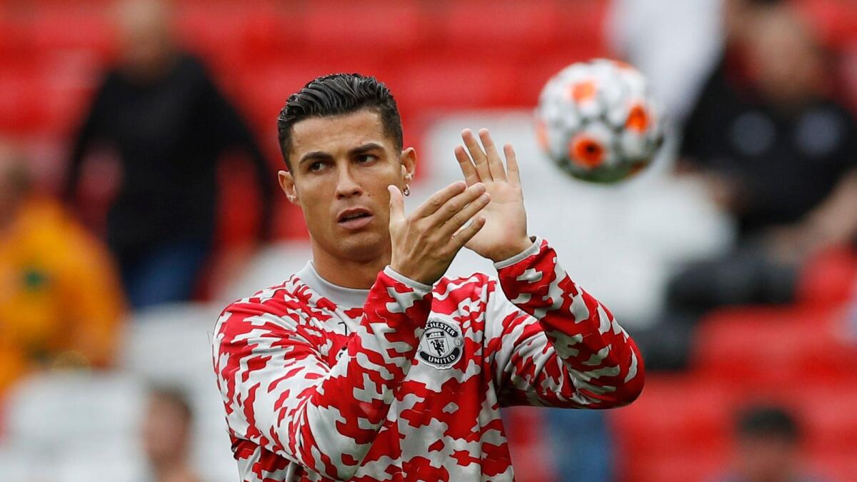 Manchester United's Cristiano Ronaldo. (Reuters)