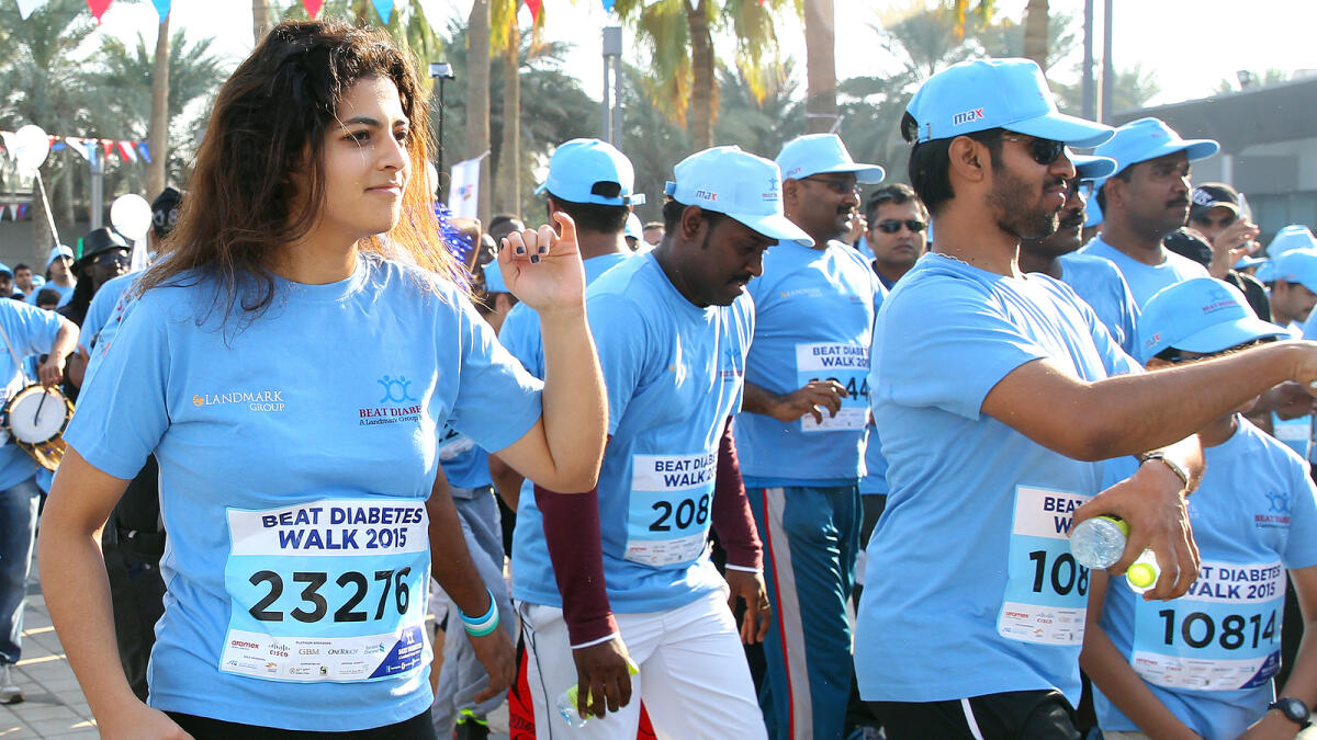 When Dubai was painted blue for diabetes awareness