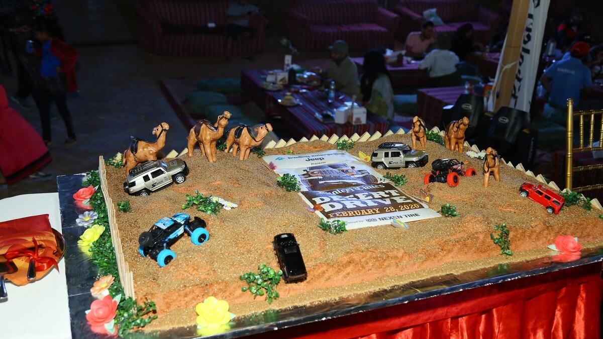 Time for cake-cutting to mark the success of the 2nd edition of KT Desert Drive