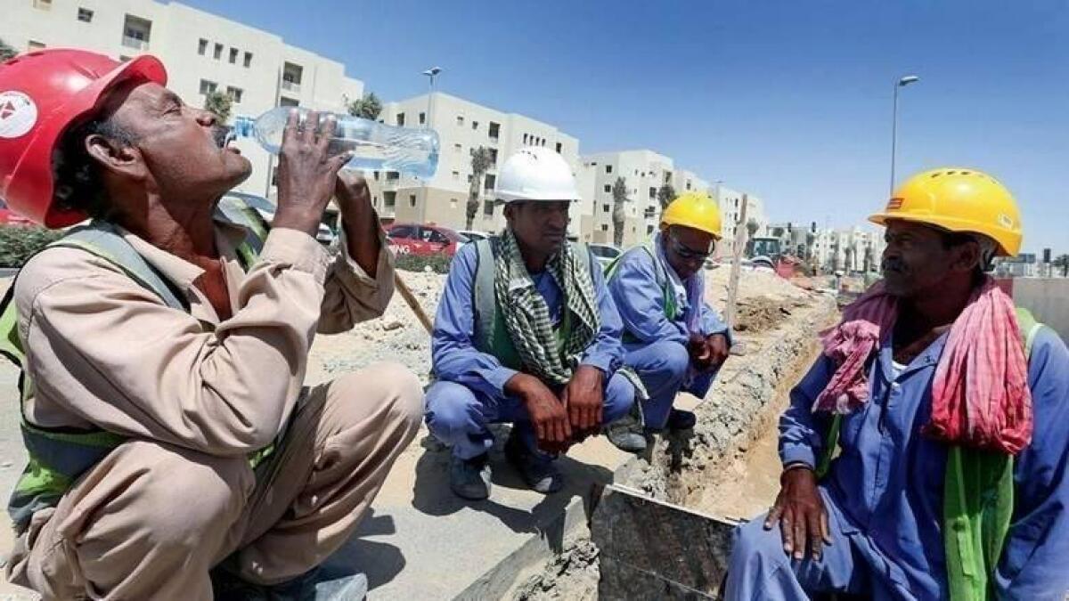 Midday break, outdoor workers, UAE, begin, June 15