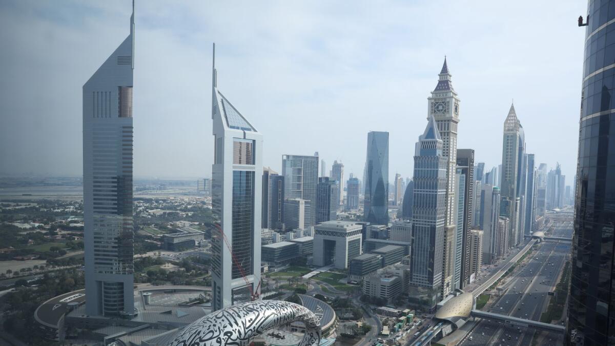 A general view of downtown Dubai. The UAE’s non-oil sector enjoyed a busy start to the third quarter of the year, as firms saw the sharpest rise in new orders for two years amid soaring domestic sales and strengthening market confidence. — File photo