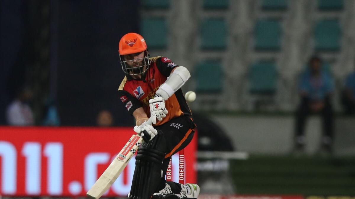 Kane Williamson of Sunrisers Hyderabad plays a shot during the match against Delhi Capitals. (IPL)