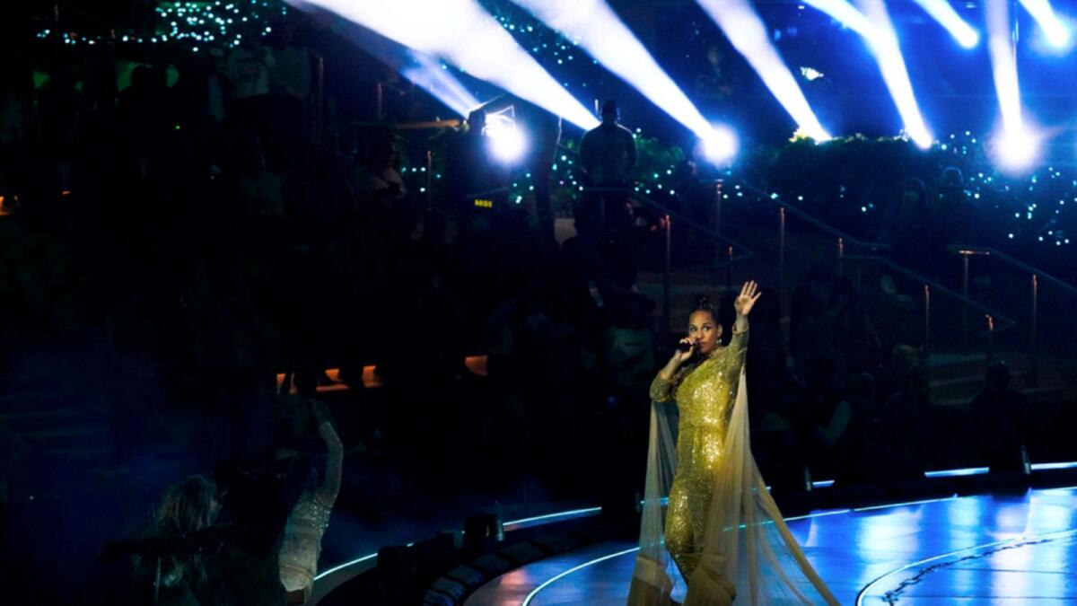 Alicia Keys performs at Expo 2020 Dubai. — AP