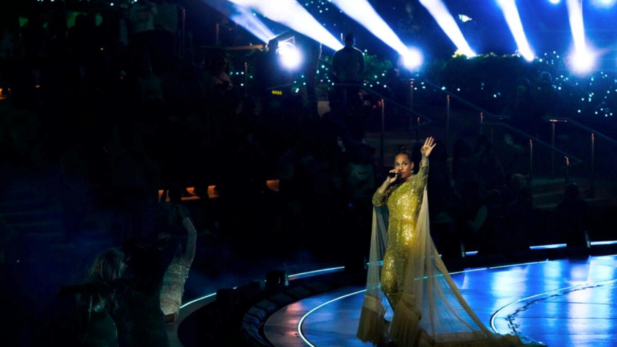 Alicia Keys performs at Expo 2020 Dubai. — AP