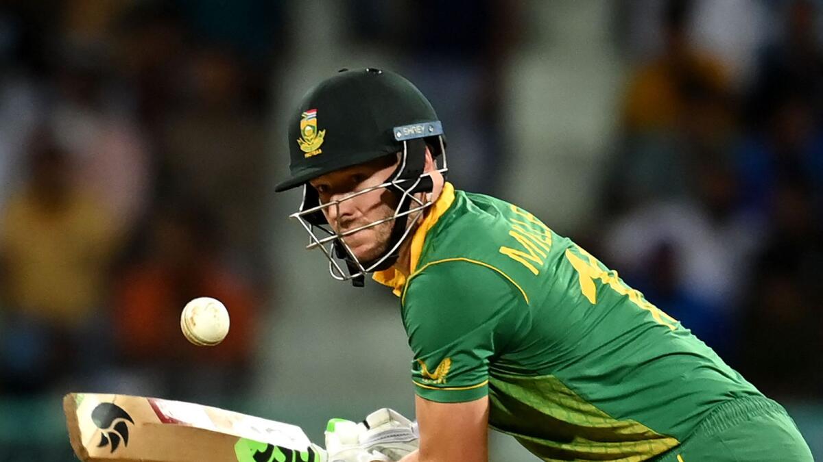South Africa's David Miller plays a shot during the first ODI on Thursday, — AFP