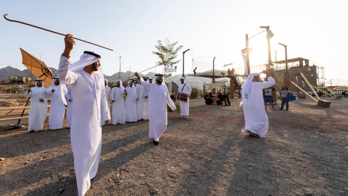 5-Hatta: Visitors to Hatta are experiencing a traditional outdoor souq with various cultural games and activities, from bike racing, to trampolines, VR experiences and cultural performances. There are also live BBQs on-site.&gt;&gt; Open until February 1