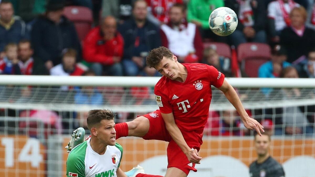 Bayern slip up again as Augsburg grab last-gasp leveller