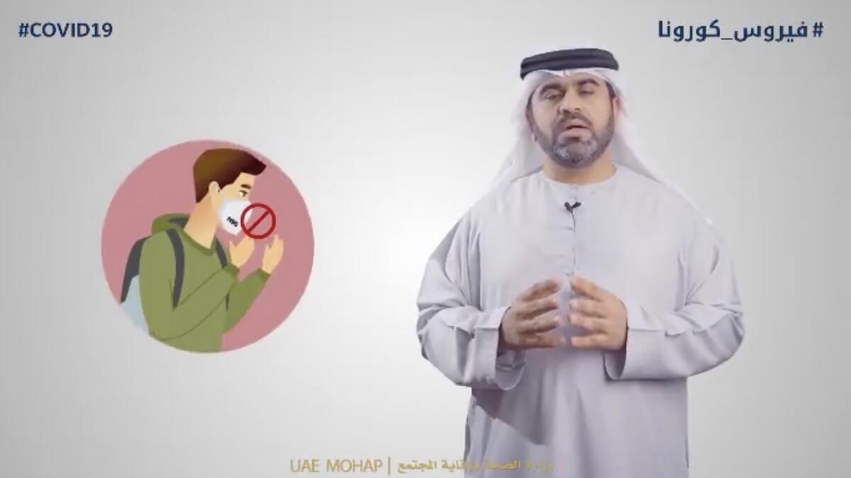 “Most people do not know how to wear the mask properly,” Dr Al Awadhi added.