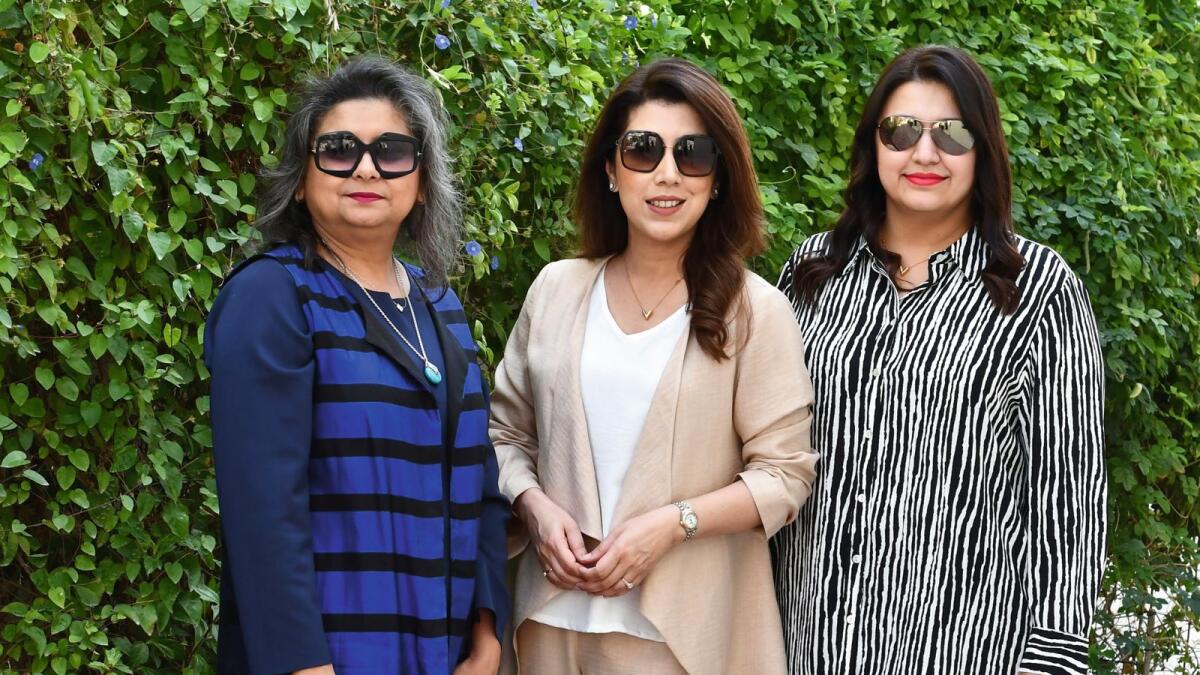 Saima Asghar Riaz, Misbah Fehmi and Amna Khawar.