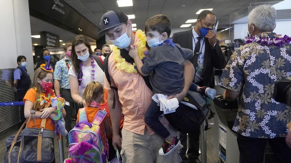 US airlines say they try and usually succeed at seating families together, but they have stopped short of making iron-clad promises. — AP file