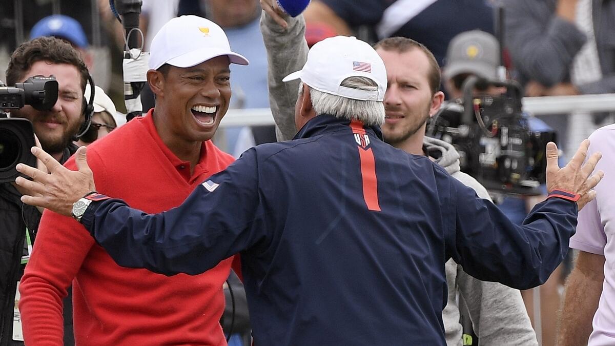 Woods leads US Presidents Cup fightback to crush Els dream