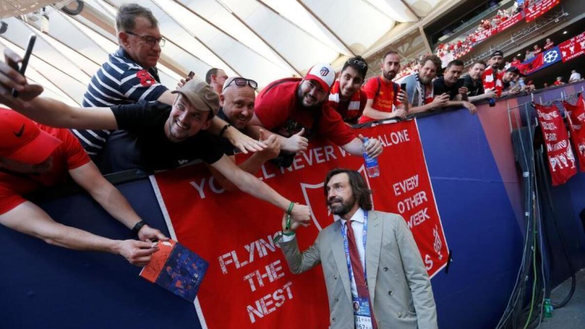 Pirlo spent a decade at AC Milan before making the switch to Juventus, where he won four league titles. (Reuters)
