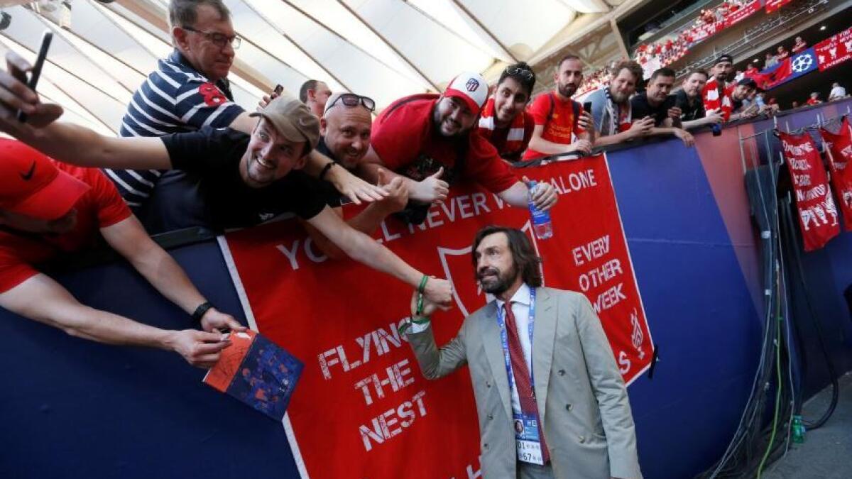Pirlo spent a decade at AC Milan before making the switch to Juventus, where he won four league titles. (Reuters)
