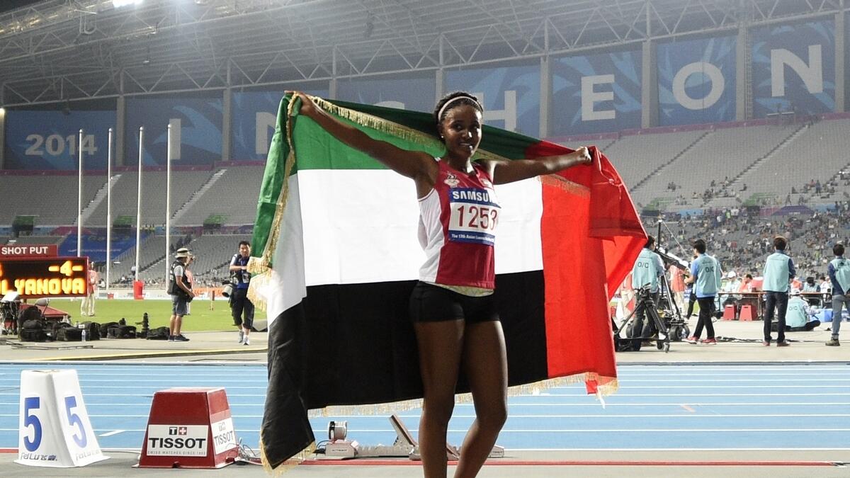 Alia Saeed has brought glory to the UAE athletics with medals in Arab as well as Asian events.