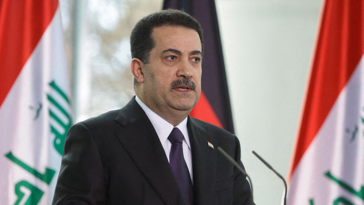 Iraqi Prime Minister Mohammed Shia Al Sudani during a news conference at the Federal Chancellery in Berlin, Germany January 13, 2023. — Reuters file